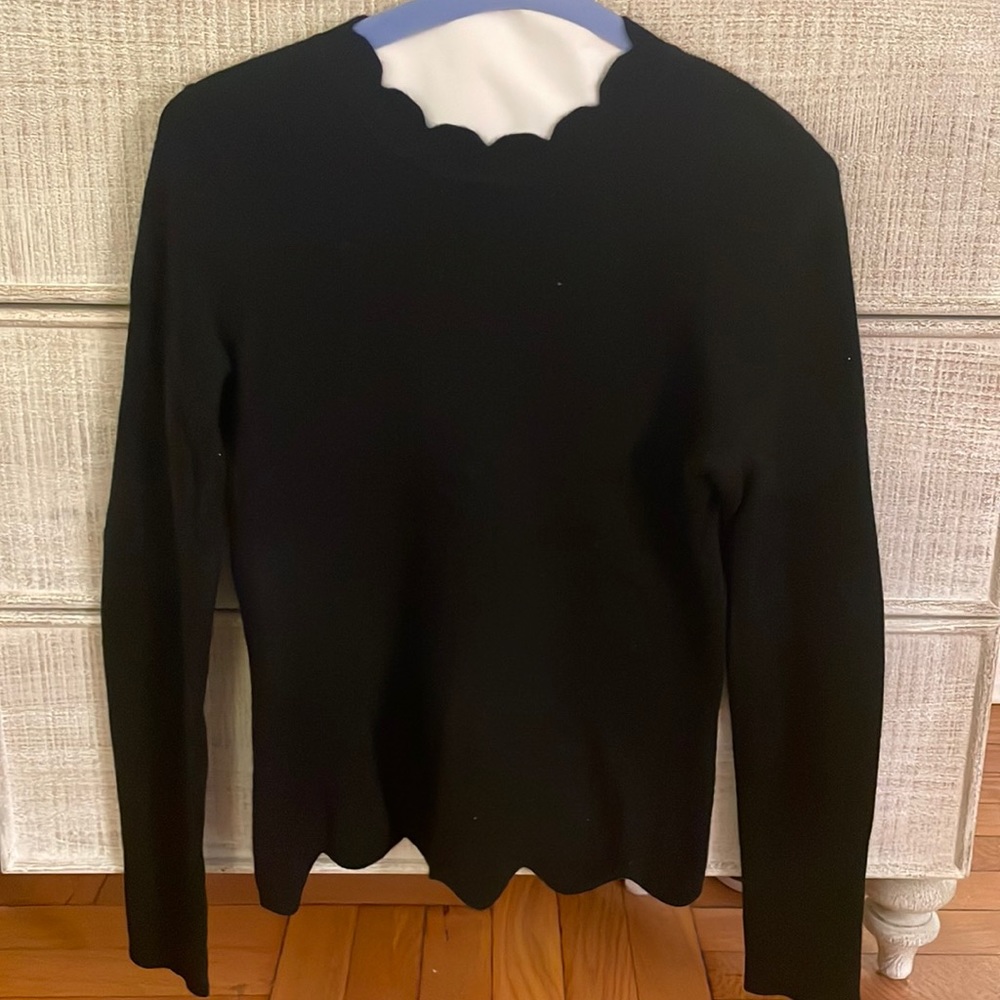 100% cashmere Aqua black sweater size xs